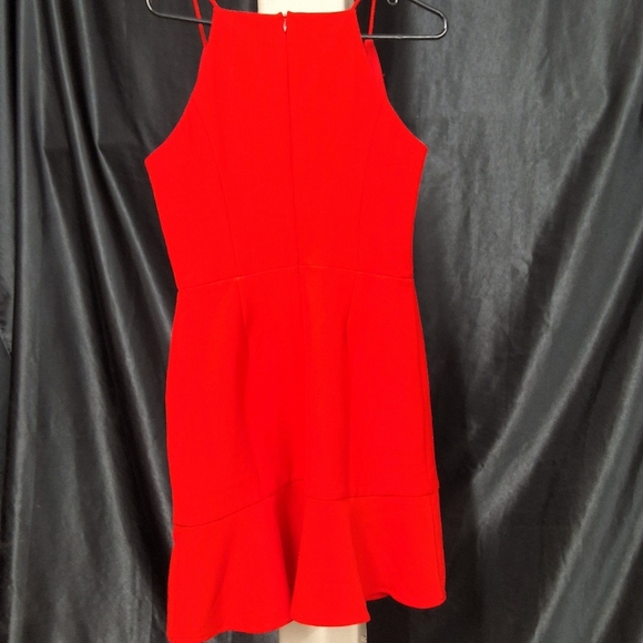 Greylin Red Halter Fit and Flare Mini Dress - Picture 5 of 10